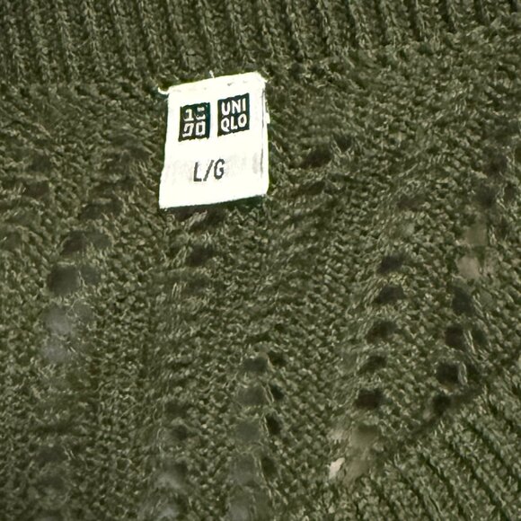 NWOT Uniqlo Mesh Crew Neck Sleeveless Short Sweater - Picture 6 of 7